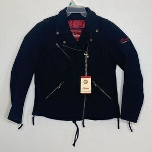 INDIAN MOTORCYCLE Women’s Freedom Biker’s Black Jacket Size M NWT